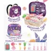 Set da cucina 2 in 1 viola in valigia con ruote con accessori