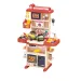 Set da cucina rosso con luci e suoni, 43 pezzi
