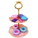 Set da gioco con vassoio di dolci e ciambelle