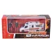 Set da gioco dei pompieri con auto e 2 figure