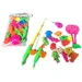 Set da gioco di pesca in plastica con accessori