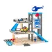 Set da gioco: garage in legno a due piani con veicoli - Woodyland