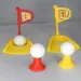 Set da minigolf in metallo con 12 pezzi, mazze e palline