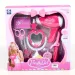 Set da parrucchiere Pretty Girl rosa con forbici e asciugacapelli