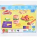 Set da pranzo in pasta modellabile con 6 colori diversi di pasta e formine.