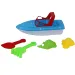 Set da spiaggia con barca in diverse varianti
