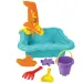 Set da spiaggia turchese con mulino ad acqua e accessori - Wader