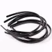 Set di 10 fasce per capelli nere da 8 mm