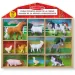 Set di 10 figure di animali da fattoria in contenitore di legno - Melissa &amp; Doug