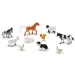 Set di 10 figure di animali da fattoria in contenitore di legno - Melissa &amp; Doug