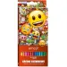 Set di 12 matite colorate triangolari Emoji