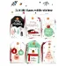 Set di 24 etichette regalo natalizie in diverse varianti