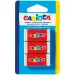 Set di 3 gomme con custodia di carta - Carioca