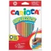 Set di 36 matite colorate a forma di triangolo SuperColor - Carioca