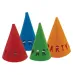 Set di 4 cappelli da festa colorati riutilizzabili