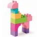 Set di 50 blocchi da costruzione pastello per bambini - Wader