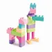 Set di 50 blocchi da costruzione pastello per bambini - Wader
