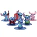 Set di 6 figure in metallo Disney Stitch Nano - Jada Toys