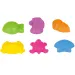 Set di 6 formine per sabbia a forma di animali marini