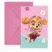 Set di 6 inviti per festa Paw Patrol