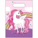 Set di 6 sacchetti regalo con motivo unicorno