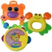 Set di 7 sonagli e dentaruoli a forma di animali