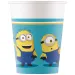 Set di 8 bicchieri di carta Minions 200ml