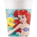 Set di 8 bicchieri di carta da 200 ml di Ariel la sirenetta