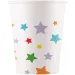 Set di 8 bicchieri di carta stellati da 200 ml