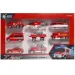 Set di 8 mini auto dei pompieri X-Fireproof
