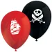 Set di 8 palloncini con motivo pirata