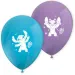 Set di 8 palloncini viola-blu di Stitch Disney+