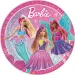 Set di 8 piatti di carta Barbie da 23 cm