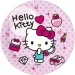 Set di 8 piatti di carta Hello Kitty da 23 cm
