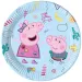 Set di 8 piatti di carta Peppa Pig 23 cm