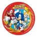 Set di 8 piatti di carta Sonic the Hedgehog da 23 cm