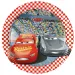 Set di 8 piatti di carta da party a tema Cars pista da corsa