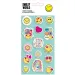 Set di adesivi 3D a forma di smiley su foglio 10x22 cm