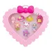 Set di anelli in scatola a forma di cuore da 8 pezzi in diverse varianti