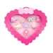 Set di anelli in scatola a forma di cuore da 8 pezzi in diverse varianti