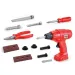 Set di attrezzi con avvitatore e accessori