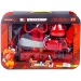 Set di attrezzi con motosega e accessori
