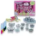 Set di bellezza con gioielli scintillanti colorabili con tiara e orecchini