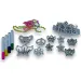 Set di bellezza con gioielli scintillanti colorabili con tiara e orecchini