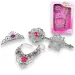 Set di bellezza da principessa con tiara, collana e bacchetta magica
