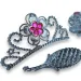 Set di bellezza da principessa con tiara e bacchetta magica