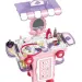 Set di bellezza in contenitore rosa con ruote, 36 pezzi