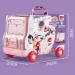 Set di bellezza in contenitore rosa con ruote, 36 pezzi
