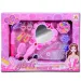 Set di bellezza per ragazze con specchio illuminato