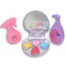 Set di bellezza rosa da 9 pezzi con gioco di conchiglie, trucco, pettine e accessori